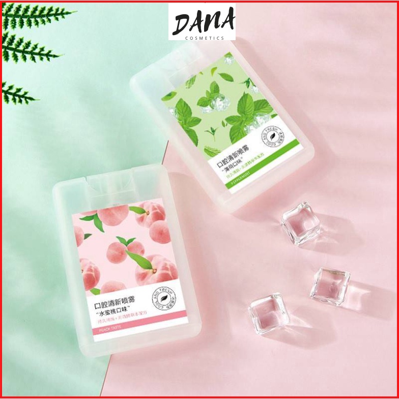 Xịt Thơm Miệng Vị Đào, Trà Xanh Thơm Mát DANA