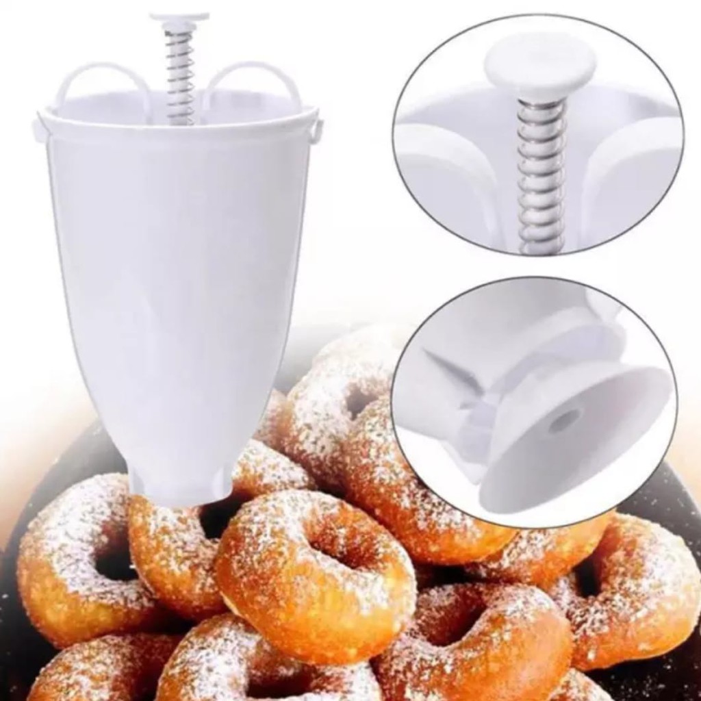 Dụng cụ làm bánh Donut dạng nhấn không cần thiết thực tiện lợi