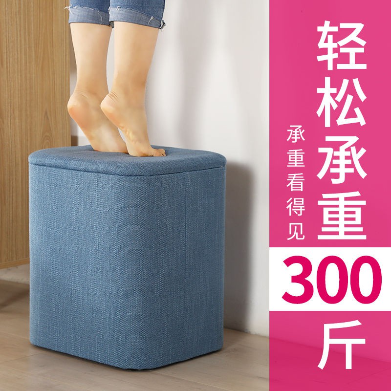 Ghế đẩu lưu trữ đa chức năng sofa gỗ chắc chắn mọi người có thể ngồi trên để đồ trong tủ gia đình hộp nhỏ thử giày <