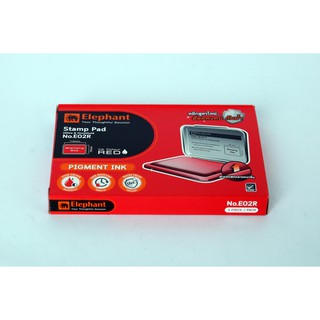 Hộp dấu THÁI LAN thân kim loại E02 (Stamp Pad) - Mực không lem trong nước
