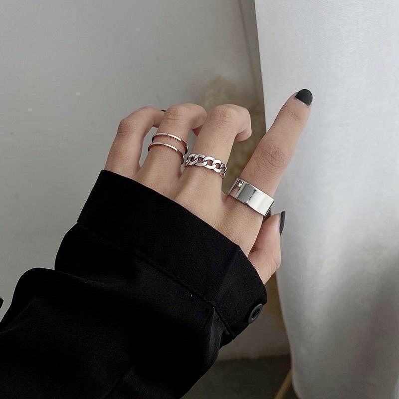 Combo 3 Chiếc Nhẫn Titan Loại 1 Cho Nam Và Nữ Unisex Peachy