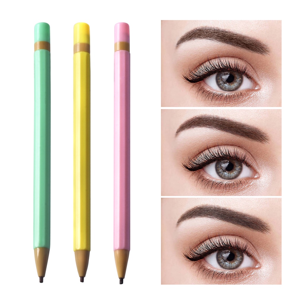 Bút chì kẻ lông mày LAMUSELAND đầu xoay tự động không thấm nước lâu trôi 0.6g