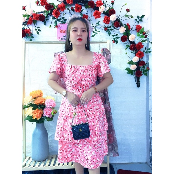 ĐẦM HOA NHÍ 3 Tầng MẪU HÈ 2022