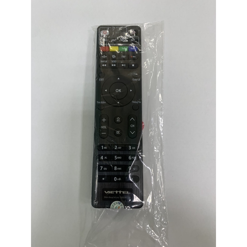 Điều khiển IR dùng cho Set Top Box Viettel có 4 nút TV learn