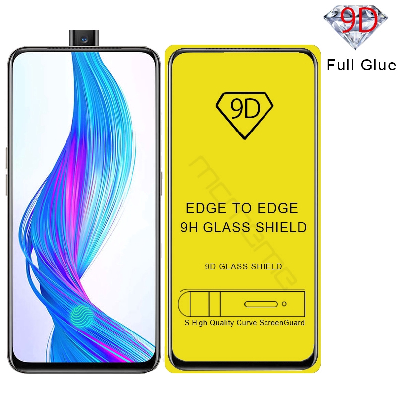 Kính cường lực 9D toàn diện cho OPPO Realme 8 7 6 X2 5 3 Pro 7i C3 X XT 5s 5i 6i Q Narzo 30A 5G