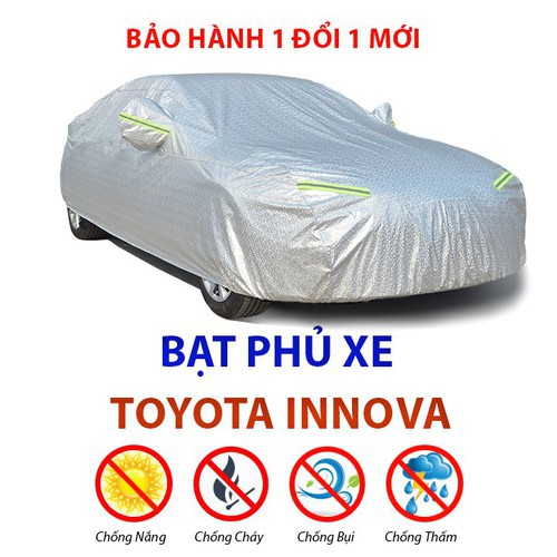 Bạt phủ xe ô tô Toyota Innova - bạt trùm xe hơi 7 chỗ chống mưa nắng