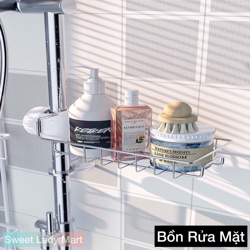 Kệ Inox Để Đồ Rửa Chén, Giá Inox Đựng Giẻ Rửa Bát Siêu Chắc Chắn