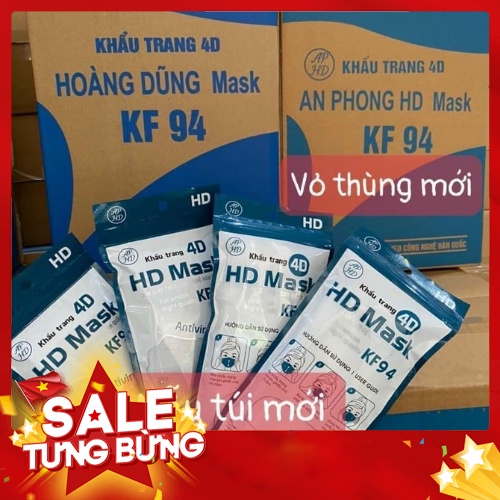 [SẢN PHẨM HOT] KHẨU TRANG CAO CẤP KHÁNG KHUẨN 4D KF94 HOÀNG DŨNG