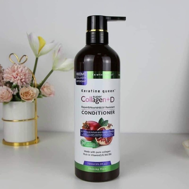Dầu gội Keratin Queen Super Collagen+D 750ml và 1000ml