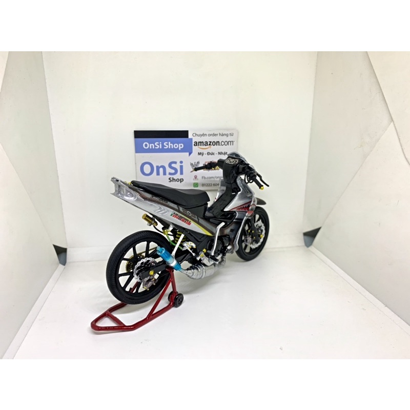 MÔ HÌNH YAZ 125cc  XE MOTOR ĐỘ F-35 TỈ LỆ 1/12