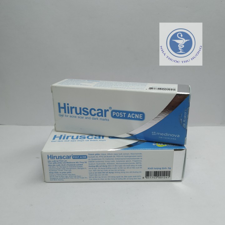 Hiruscar Post Acne 5g mờ thâm mụn