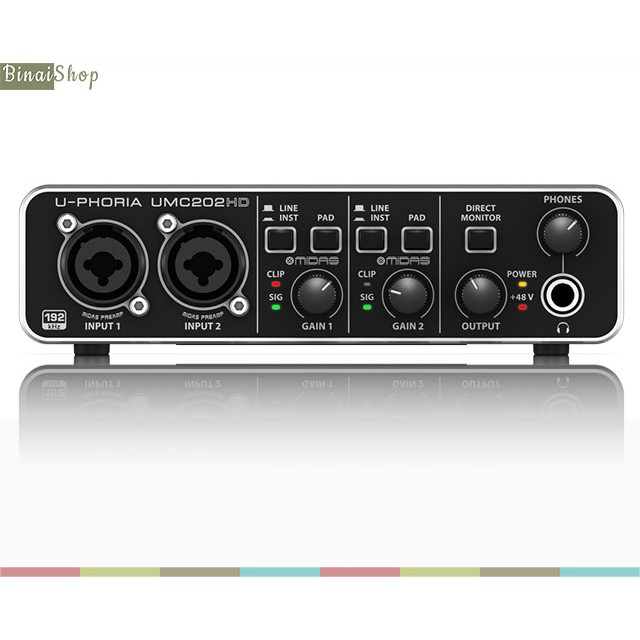 Sound card thu âm Behringer U-PHORIA UMC202HD