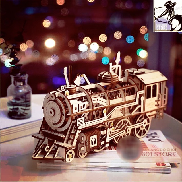 Mô hình Cơ động học - Đầu máy xe lửa (Locomotive Robotime)