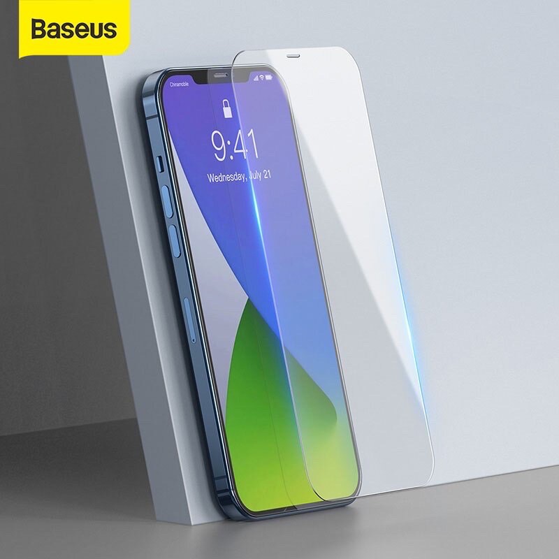 Bộ 2 kính cường lực Baseus siêu mỏng 0,15mm cho iPhone 12/ 12 Pro/ 12 Pro max Chính hãng