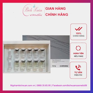 Cấy chỉ tơ tằm Chitossil 10 lọ Hàn Quốc, kéo căng da, giảm nhăn