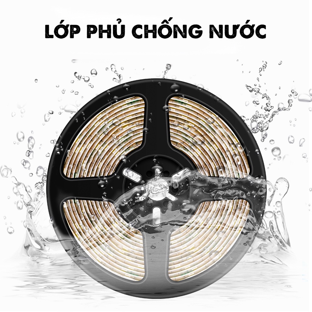 Dây Đèn LED Tích Hợp Cảm Biến Chuyển Động Dùng Cho Tủ Bếp, Tủ Quần Áo, Trang Trí Nhà Cửa dài 1m, 2m, 3m, 4m