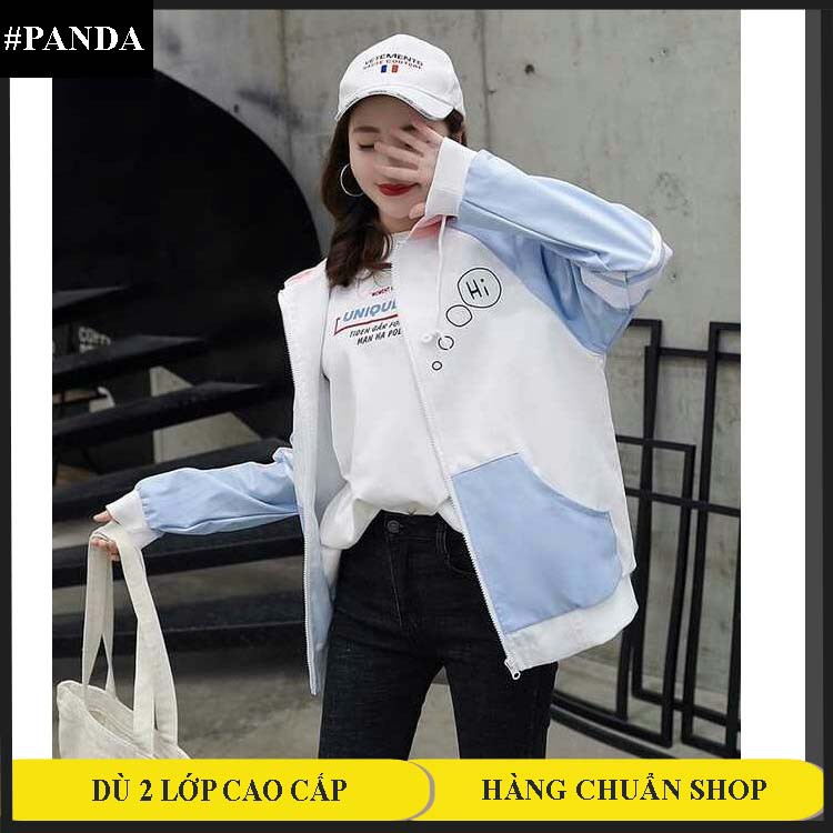 Áo khoác chống nắng nữ dù 2 lớp phối sọc tay Then Talk dễ thương DTP08 - MUA NGAY