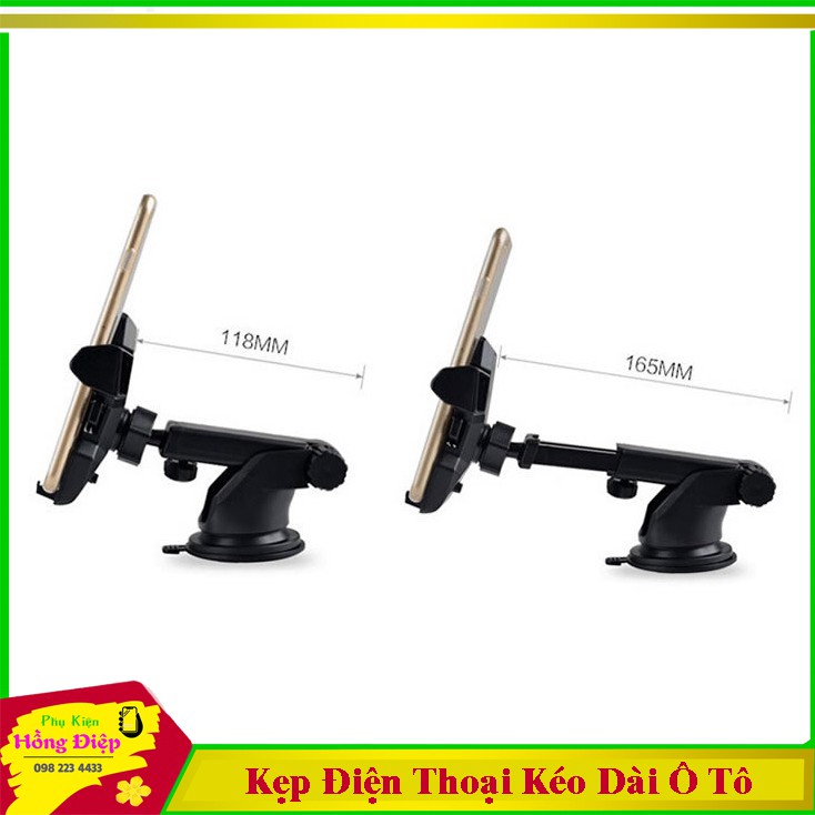 Kẹp Điện Thoại Cổ Dài Ô Tô One-Touch (Điều Chỉnh Được Độ Dài Của Kẹp) | BigBuy360 - bigbuy360.vn