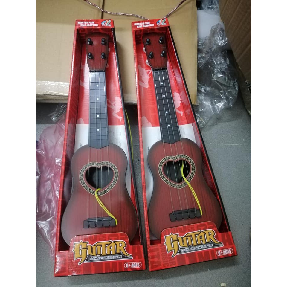 Đàn Ghita Nhựa Cho Bé - Đàn Ukulele Mini Giả Gỗ