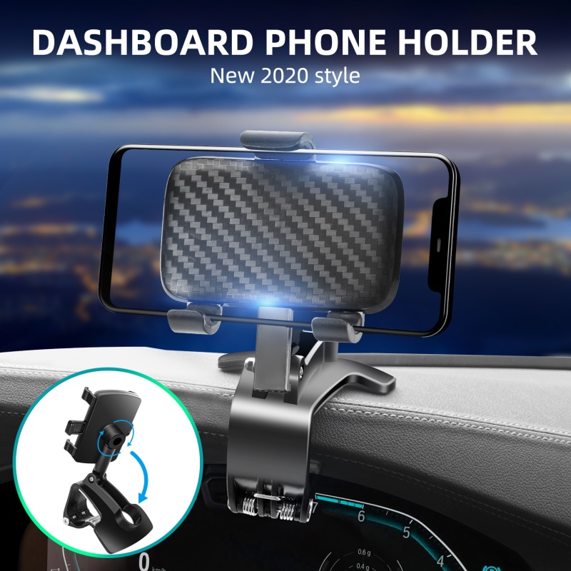 Giá đỡ điện thoại di động HDOORLINK xoay được 360 độ tiện dụng dành cho xe hơi