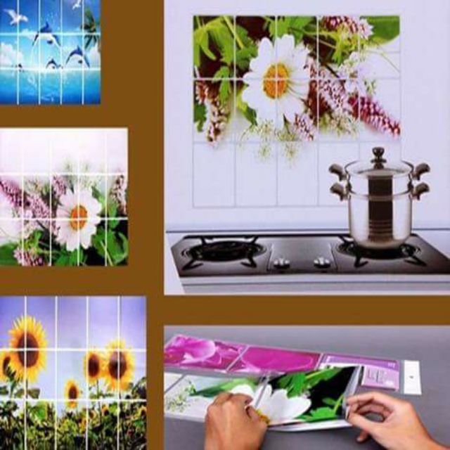 Tranh dán bếp cách nhiệt