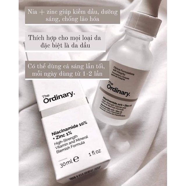 Serum The Ordinary Niacinamide 10% + Zinc 1% 30ml