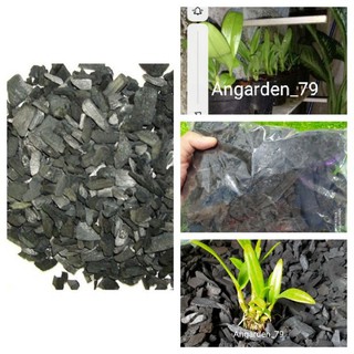 Giá thể trồng lan Than củi  đã qua xử lý Vôi Trừ Nấm bệnh - 500g