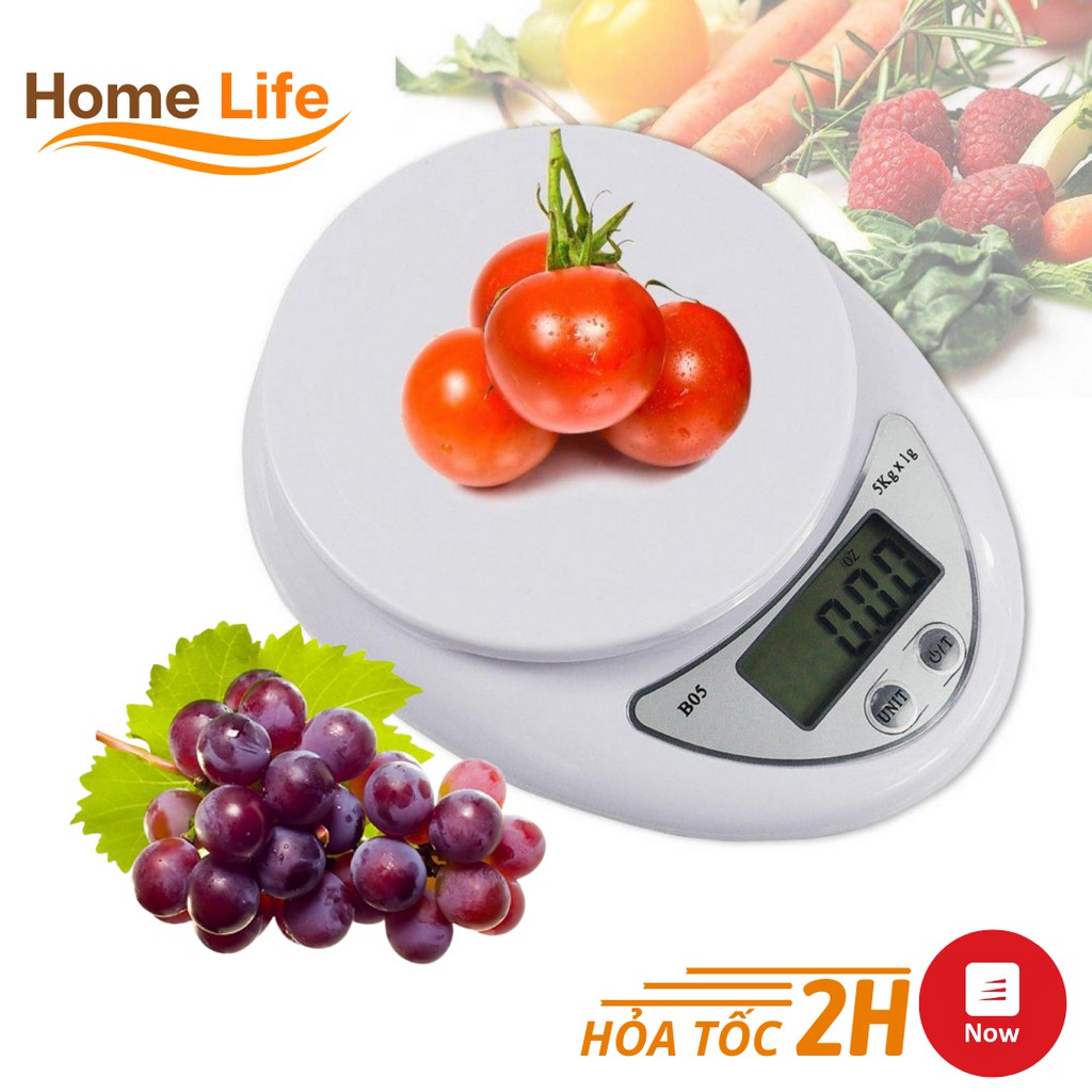 Cân Điện Tử ❤️ 𝑭𝑹𝑬𝑬𝑺𝑯𝑰𝑷 ❤️ Cân Cân Thực Phẩm Nhà Bếp Electronic Kitchen Scale 5KG Cao Cấp