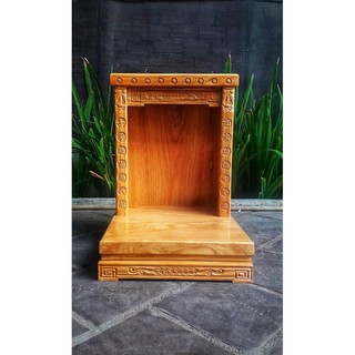 Bàn thờ thần tài gỗ gõ đỏ 48 X 68CM