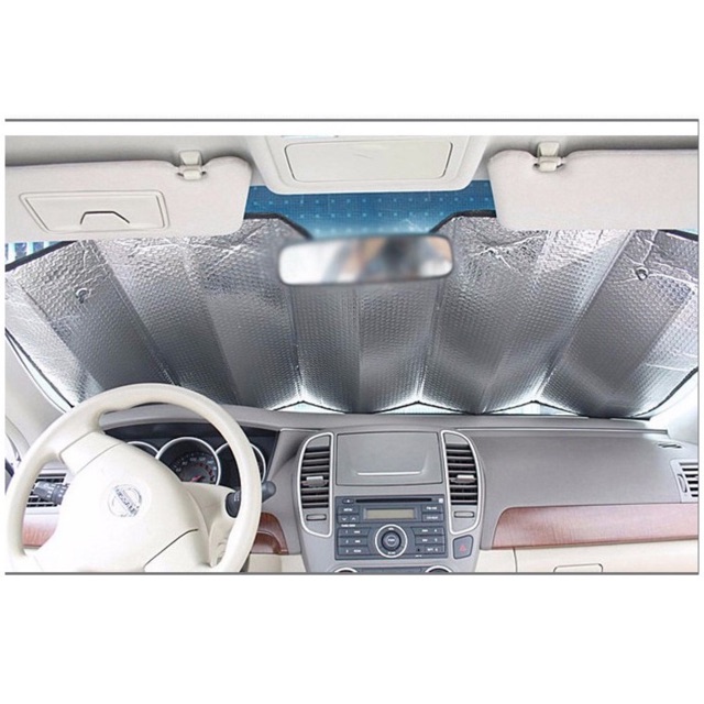 (SIZE TO 70X140) TẤM CHE NẮNG KÍNH LÁI Ô TÔ CHỐNG BẠC MÀU, CHỐNG NẮNG NÓNG TRÊN OTO - tấm cách nhiệt che kính lái