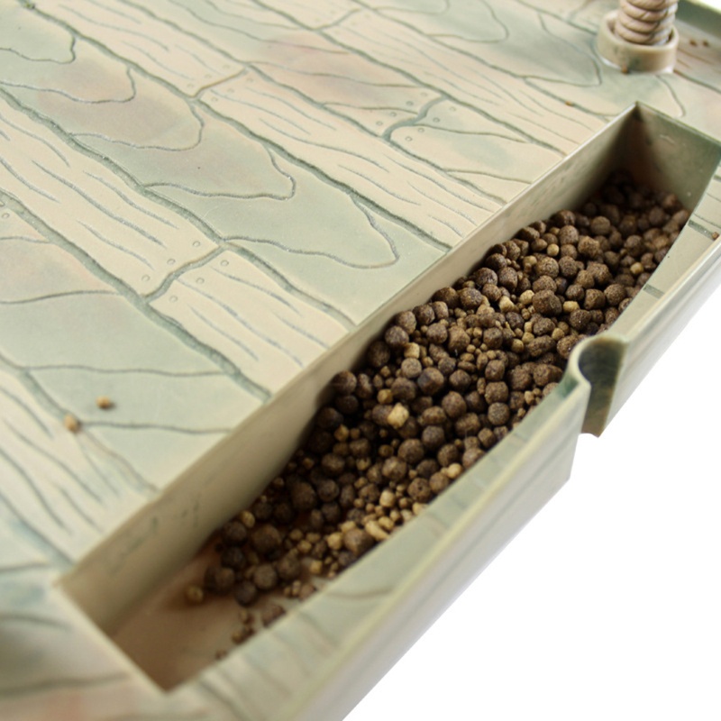 Bệ đứng dạng nổi hình vuông trang trí bể nuôi rùa/ bò sát