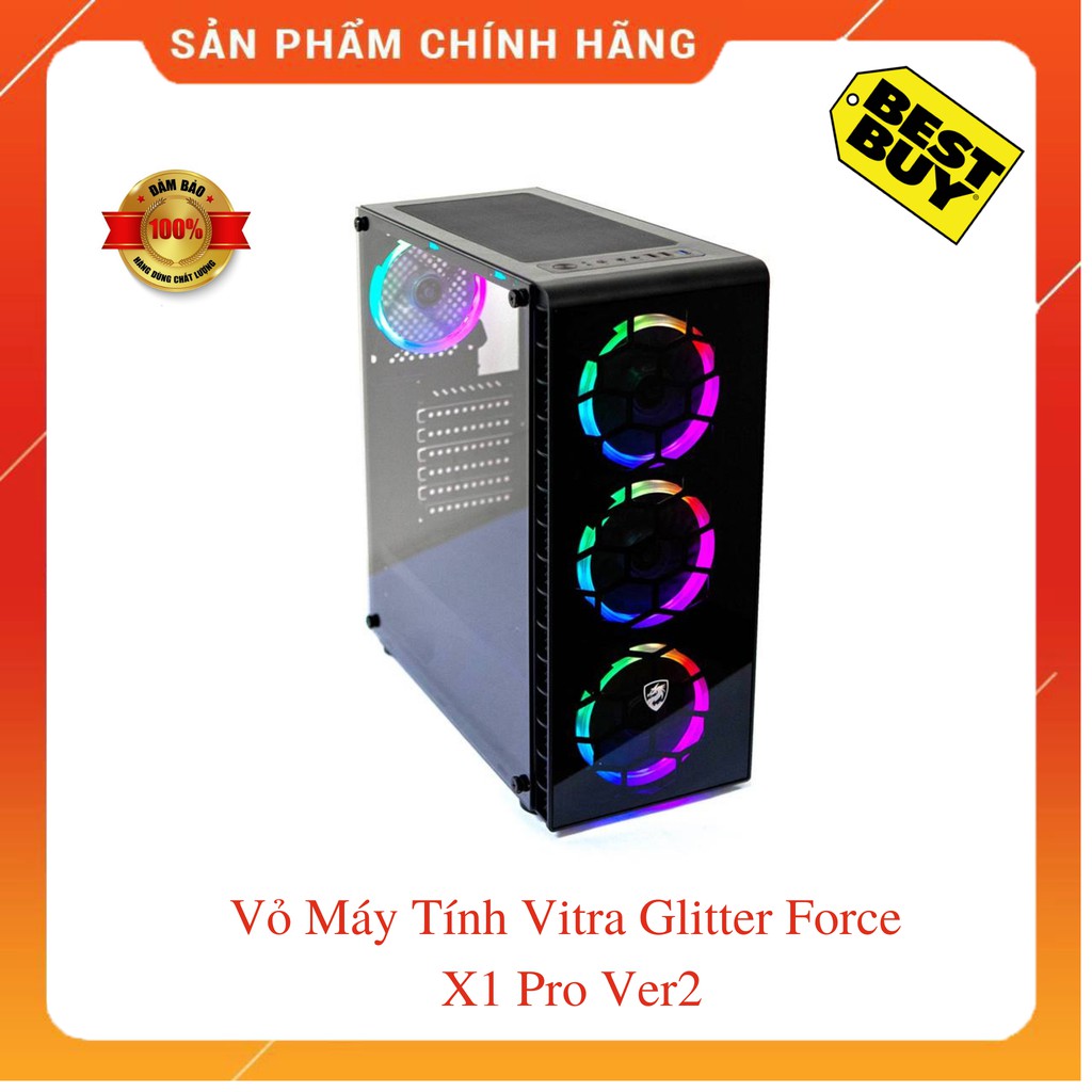 Vỏ Máy Tính Vitra Glitter Force X1 Pro Ver 2 -Hàng Chính Hãng