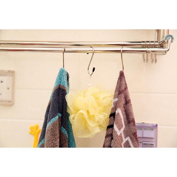 Vỉ 4 Móc Treo Đồ Hình Chữ S Bằng Kim Loại