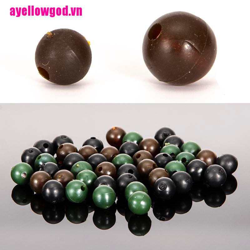 Bộ 50 Hạt Cao Su Mềm Chuyên Dụng Cho Câu Cá