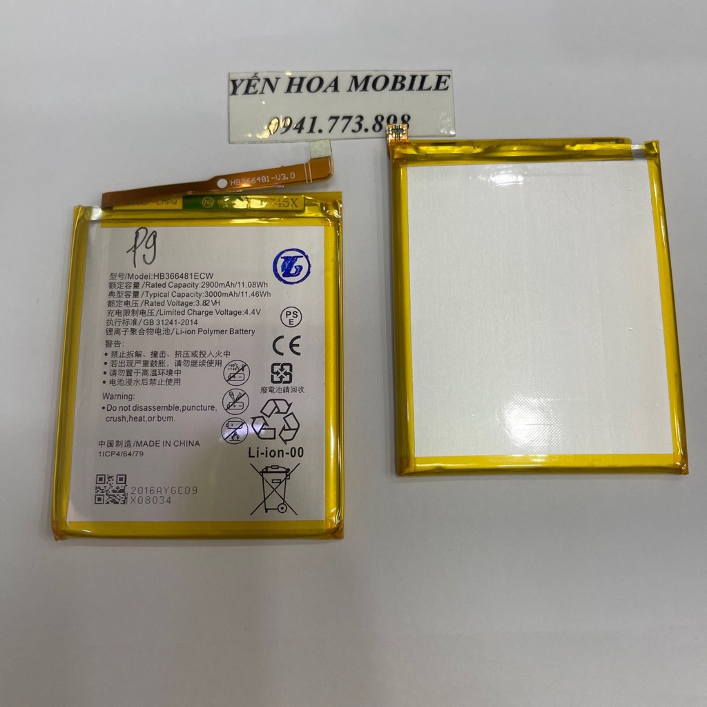 Pin thay thế cho điện thoại huawei P9 LITE,G9, HONOR 8,GR5 MINI,HONOR 5C,NMO - L31,kii - l21,NOVA 3E,HONOR 7,ENJOY 8E