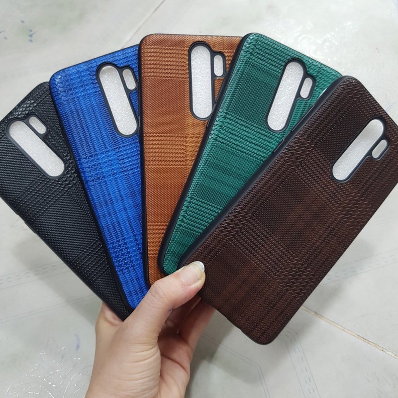 Ốp Xiaomi Redmi Note 8pro dẻo kiểu giả vải thời trang