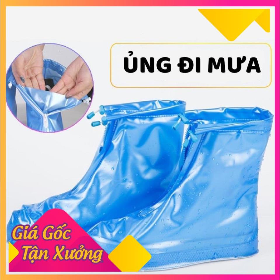 [ SALE DUY NHẤT 3 NGÀY] Ủng ngắn, Ủng bọc giày đi mưa chống thấm nước giảm ma sát chống trơn trượt bảo vệ giày