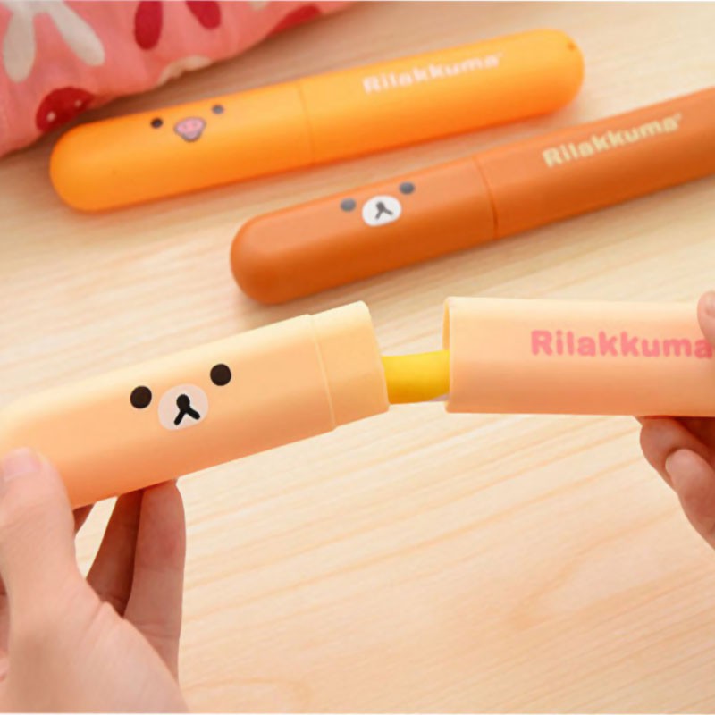 Hộp Đựng Bàn Chải Đánh Răng Du Lịch Hình GẤU RILAKKUMA