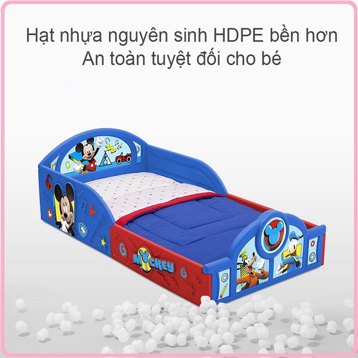 re0685. 3  Giường ngủ nhựa cho bé (không đệm) hình Mickey - Giường nhựa cho bé