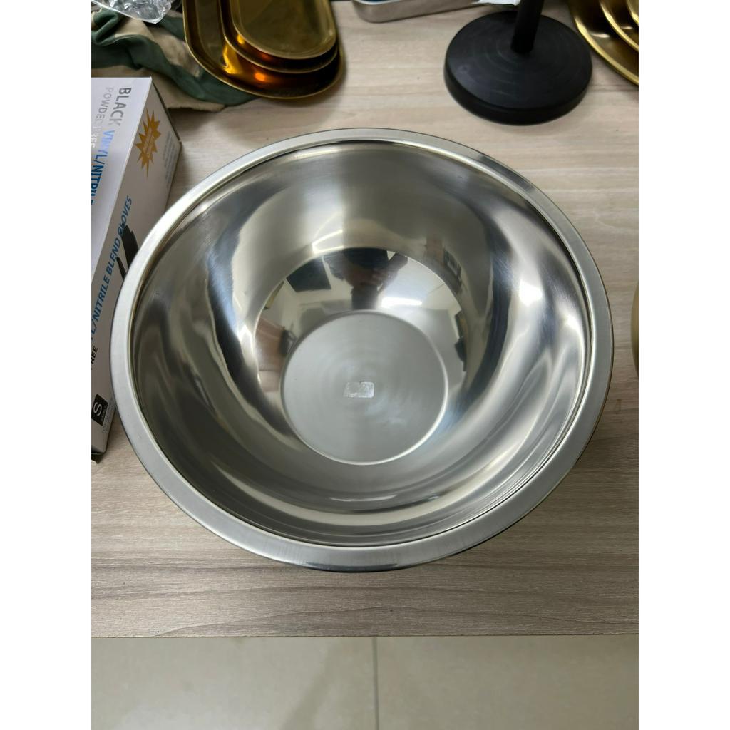 Bát Inox 304 Mạ Vàng Chén Inox 22Cm Dùng Rửa Mặt Trong Spa Thẩm Mỹ Viện