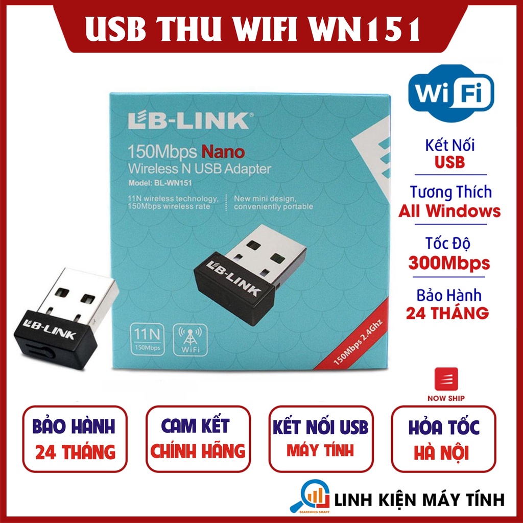 Bộ thu sóng wifi LB-LINK BL-WN151 - Bảo hành chính hãng 24 tháng