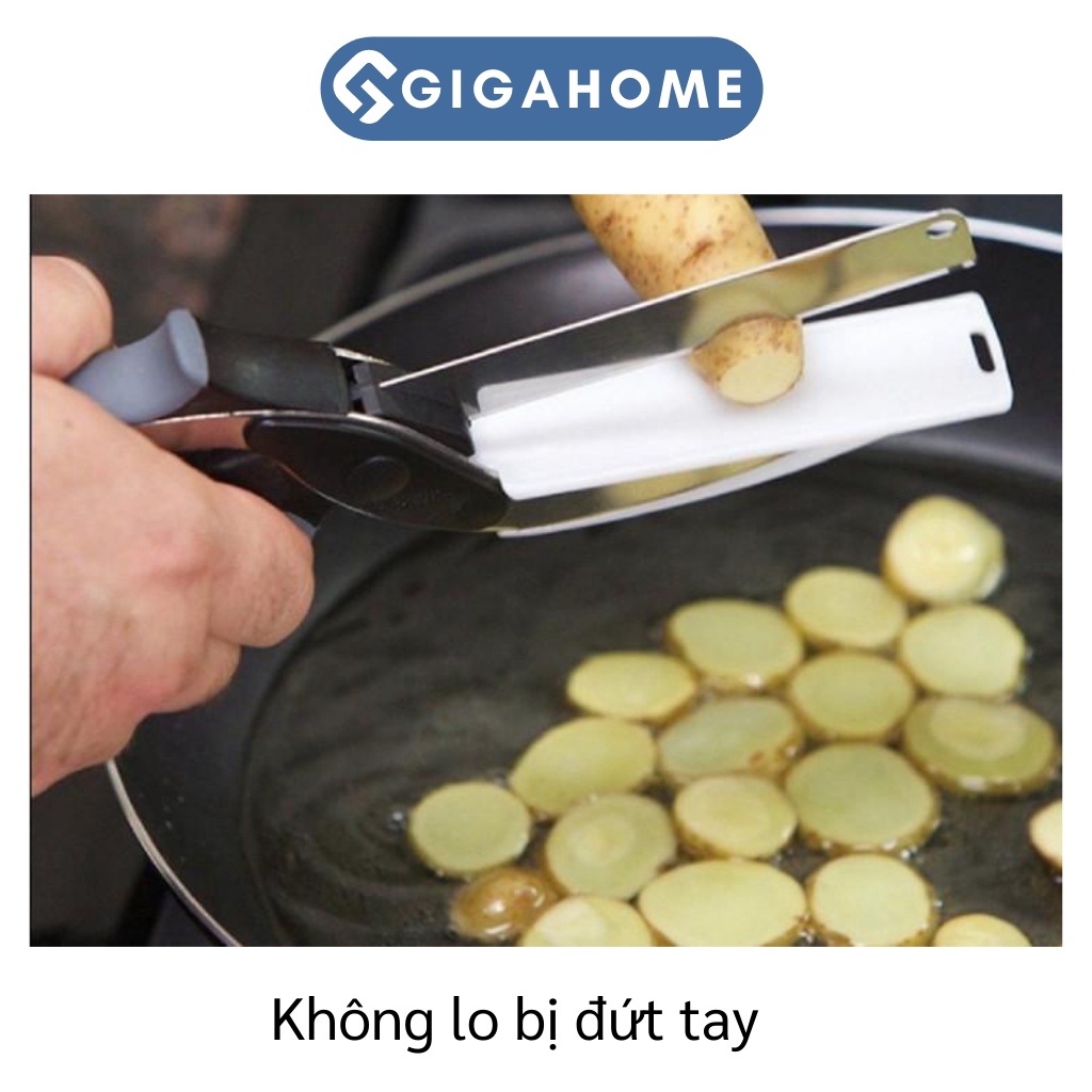 Kéo Cắt Thực Phẩm, Rau Củ Đa Năng GIGAHOME 3in1 Không Cần Thớt 2544