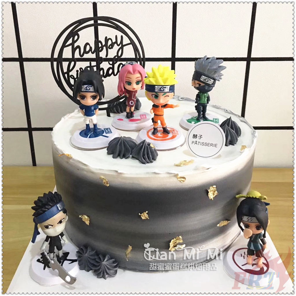 ♦ Nhân Vật Trong NARUTO Series 03 ♦ Set 6 Mô Hình Nhân Vật Phim Hoạt Hình NARUTO Trang Trí Bánh Kem