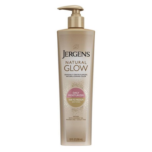 Kem nhuộm da Jergens Natural Glow daily moisturizer 295ml - Fair to Medium (Mỹ)