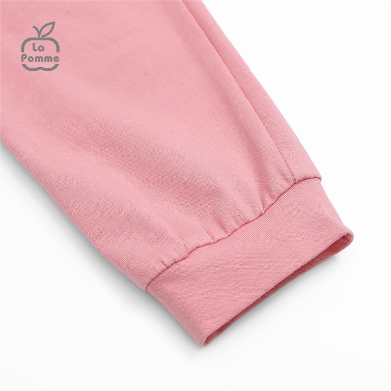 Bộ đồ dài tay La Pomme Sóc và Hạt dẻ nhỏ - Hồng