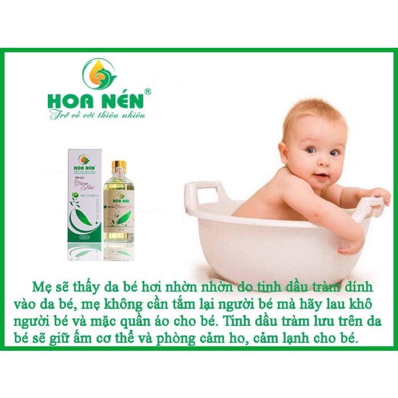 Tinh dầu tràm Huế ngâm củ nén 100ml  Hoa Nén