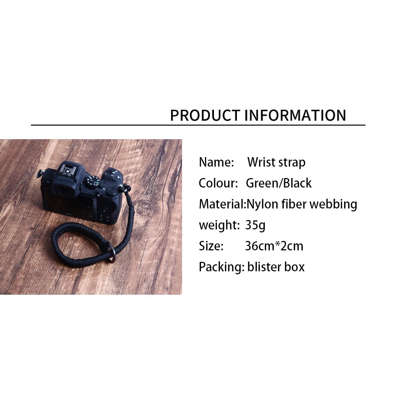 Dây Đeo Cổ Tay Chống Thất Lạc Bằng Nylon Thời Trang Thông Dụng Cho Máy Ảnh