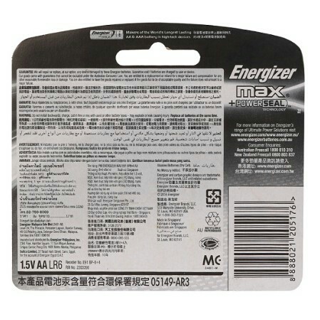 Pin AA Energizer Alkaline Max - Pin Tiểu E91 Vỉ 12 Viên