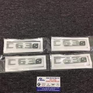 Chữ c63s - logo c63s - tem c63 mercedes amg