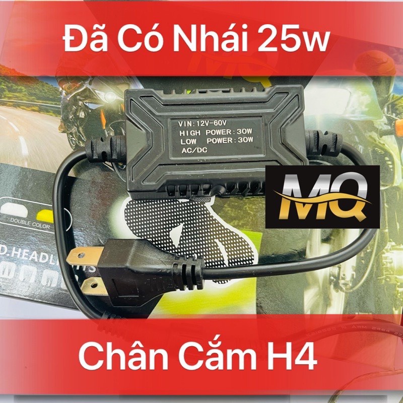 Đèn Pha Led RUBY Bi Cầu Mini 2 Mầu Đuôi Công Chuyên Ô Tô Xe Máy 2022